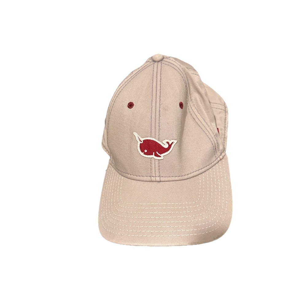 Dolphin Hat Stay Gnar Jacksonville Florida Hat OSFM Adjustable Beige Maroon‎